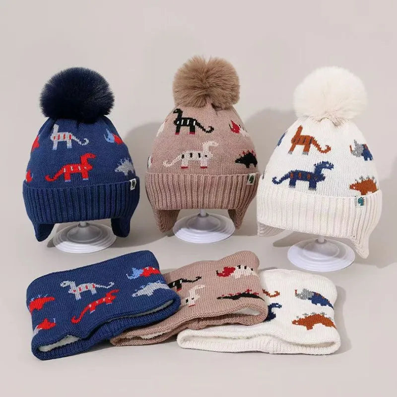 Kids' Winter Beanie & Scarf Set 2pcs