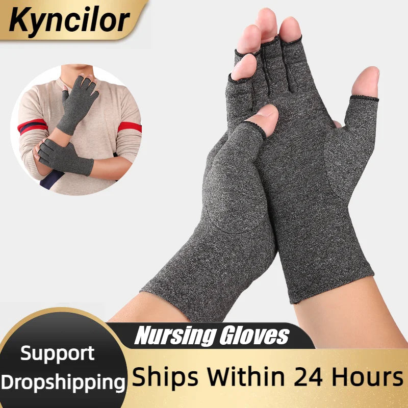 Compression Knit Gloves Cotton Wrist Support Hand Brace alternate view