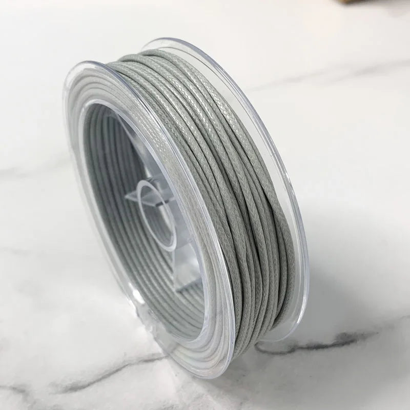 0.5-3MM Waxed Cotton Thread Cord Necklace for DIY Jewelry Making