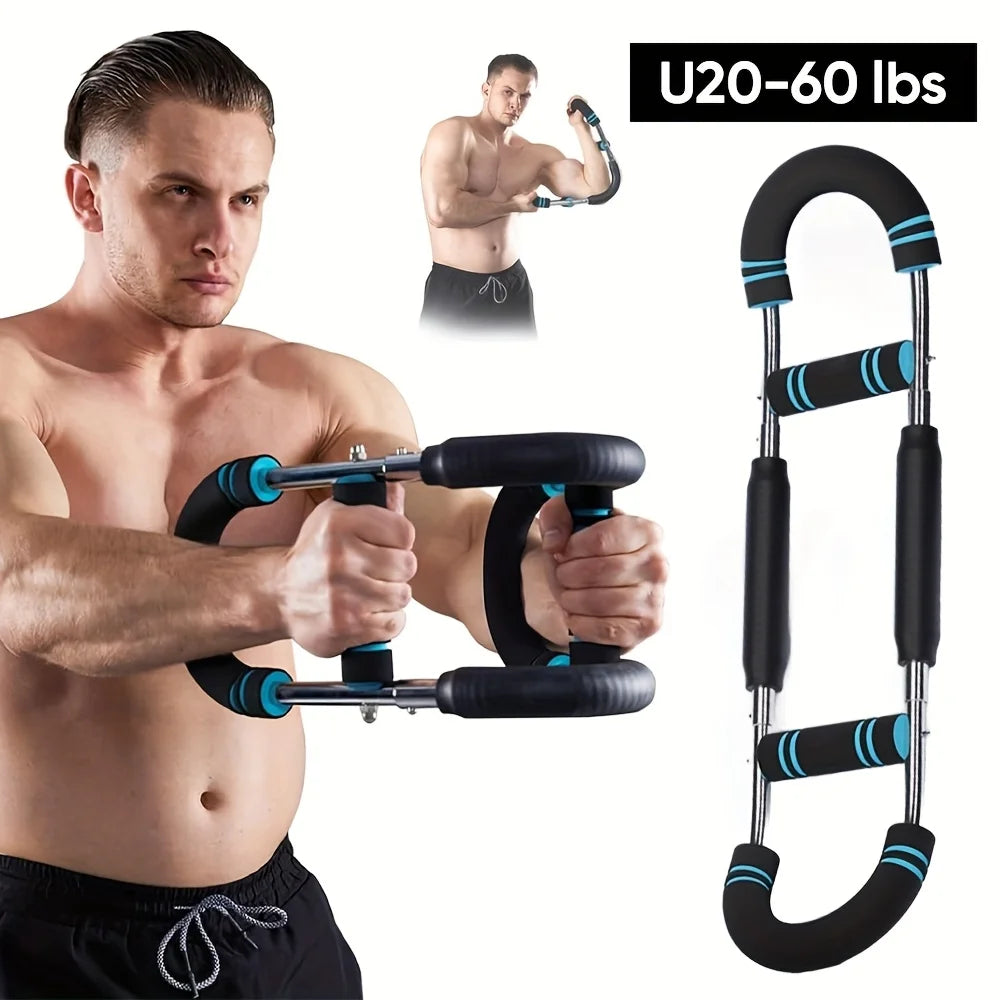 Twister Arm Exerciser with Resistance Bar Home Workout Fitness Equipment Adjustable Chest Exerciser