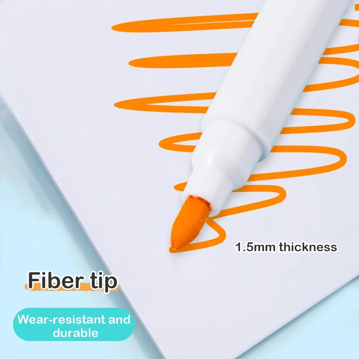Magnetic Erasable Whiteboard Pen Set 6 Pens close-up view