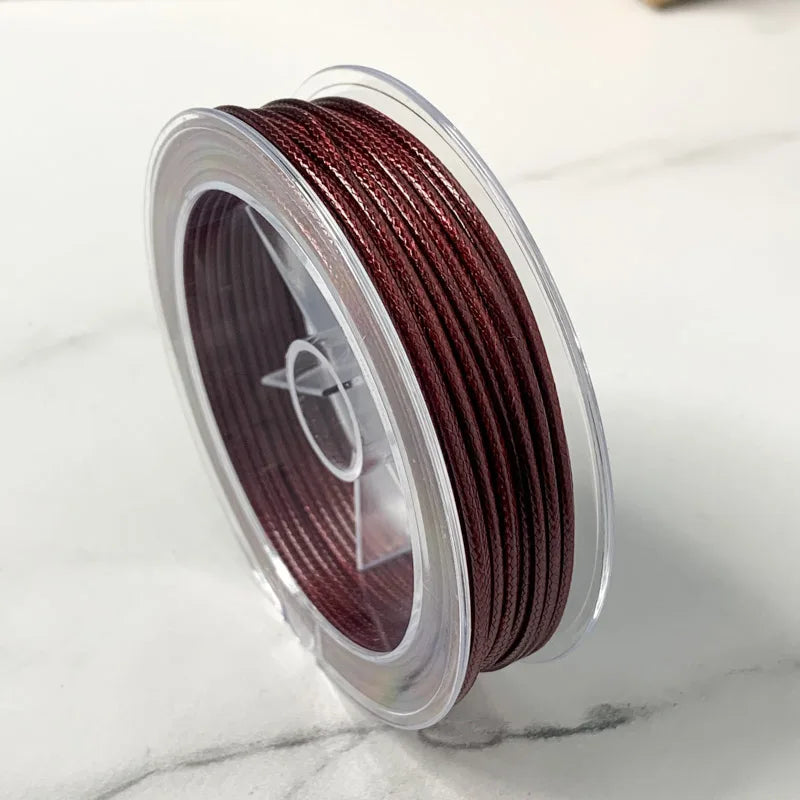 0.5-3MM Waxed Cotton Thread Cord Necklace for DIY Jewelry Making
