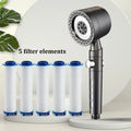 High Pressure Handheld Shower Head with Filter and One-Button Water Stop