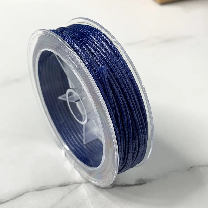 0.5-3MM Waxed Cotton Thread Cord Necklace for DIY Jewelry Making