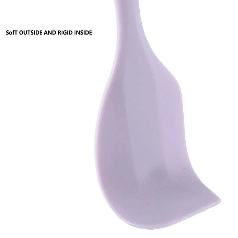 Silicone cream spatula Non-stick butter spatula Heat-resistant kitchen baking tools DIY detail view