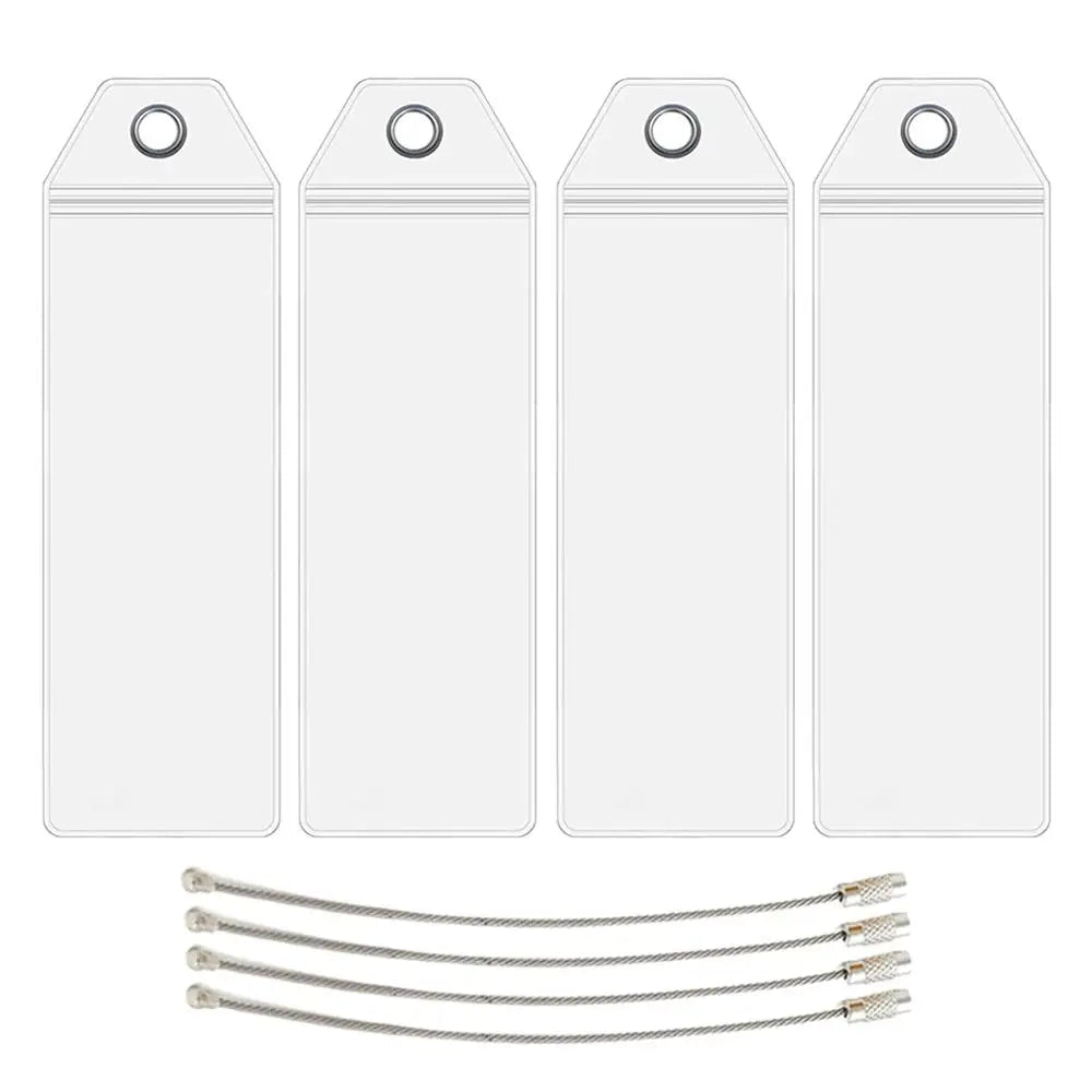 Cruise Luggage Suitcase Tag Label Holder Zip Seal  Steel Loops For Travel