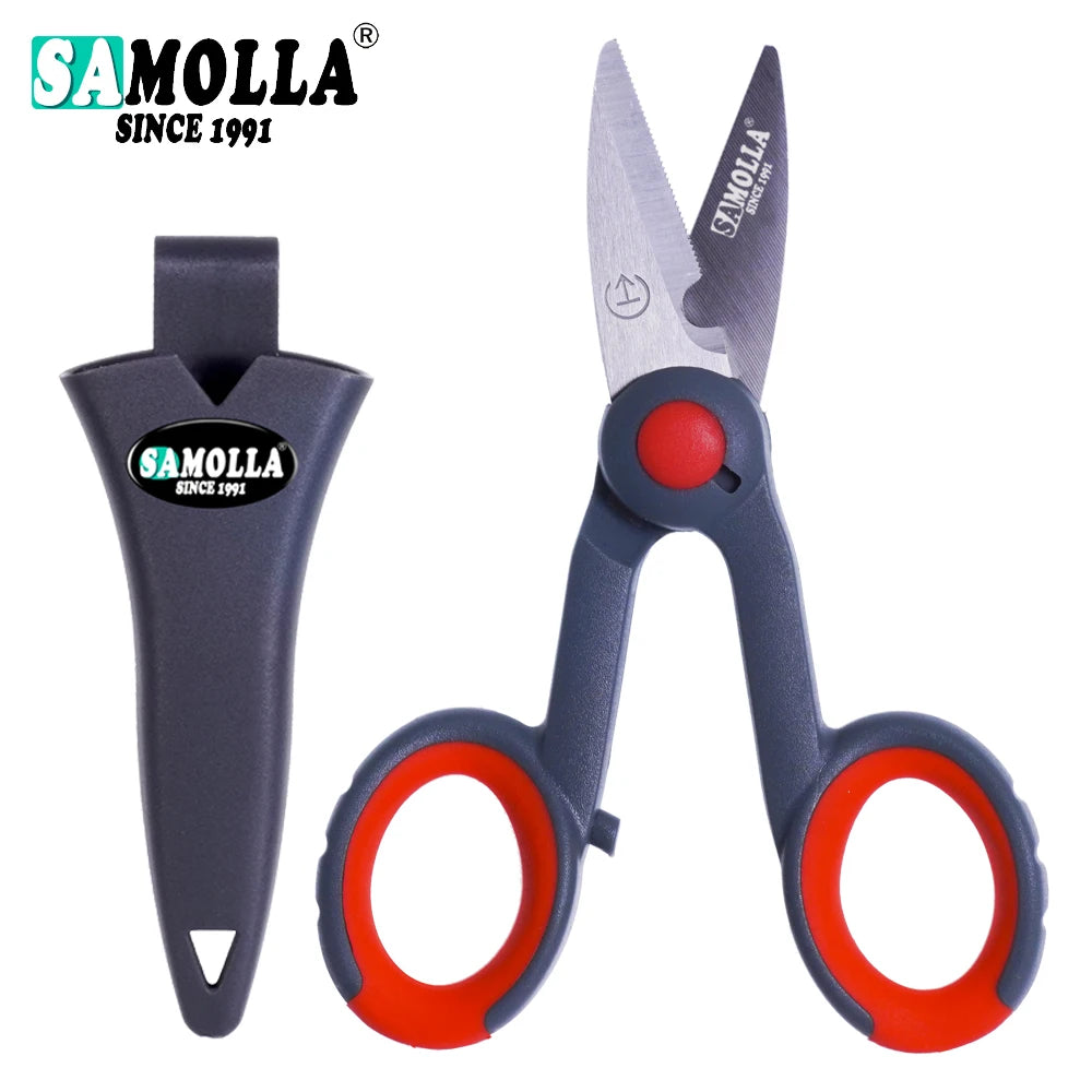 Stainless Steel Fishing Scissors with Tungsten Carbide Cutters alternate view
