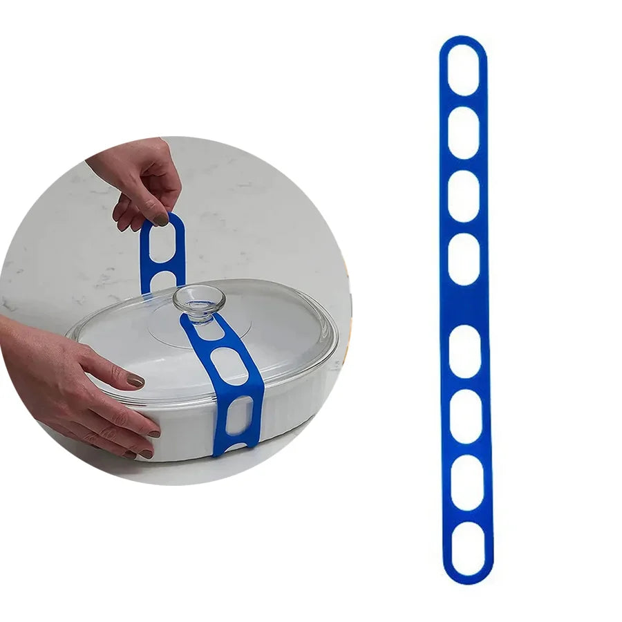 Silicone Reusable Lid Strap 54cm Universal Lunch Box Holder