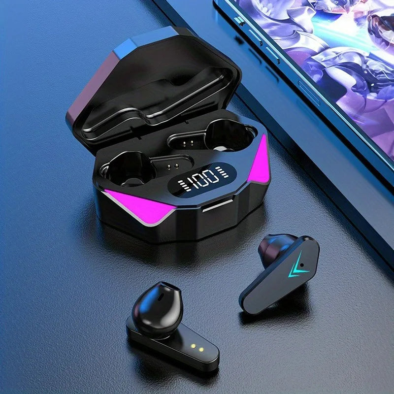 TWS Wireless Bluetooth Headset LED Display Gamer Earbuds with Mic Wireless Headphones alternate view