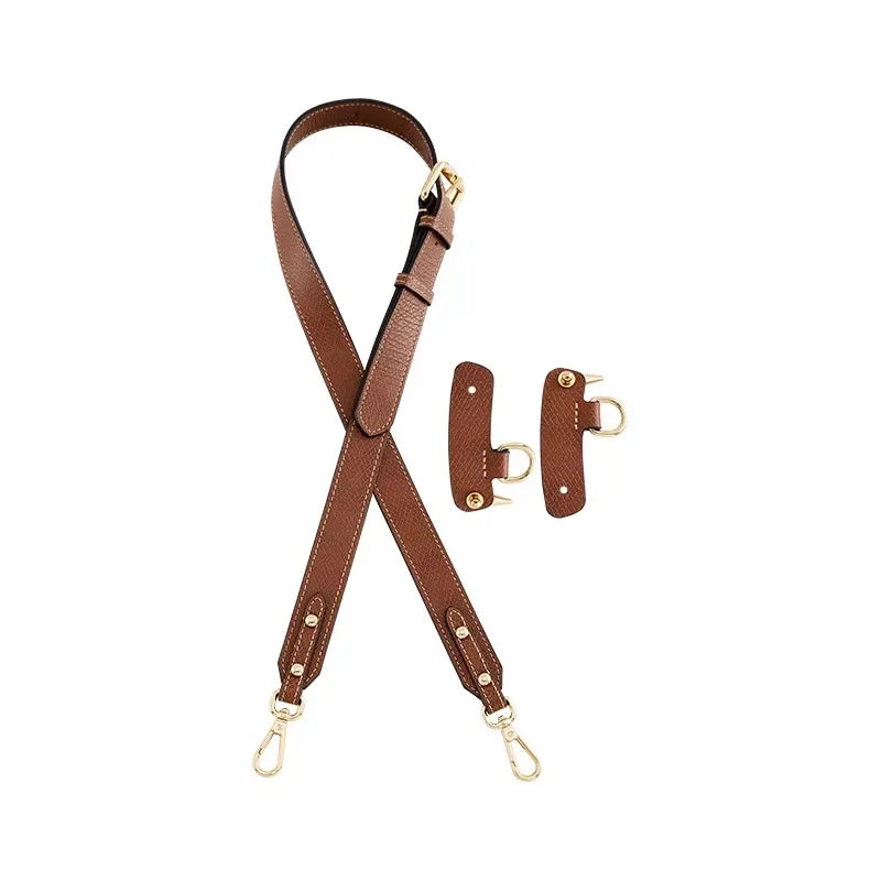 Leather bag shoulder strap for Longchamp pouch short handle small bag modification additional angle