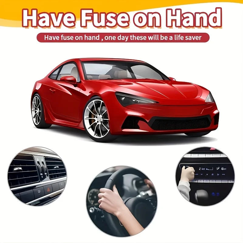 300pcs Blade Fuse Assortment Kit Mixed Small Medium Auto Truck Motorcycle