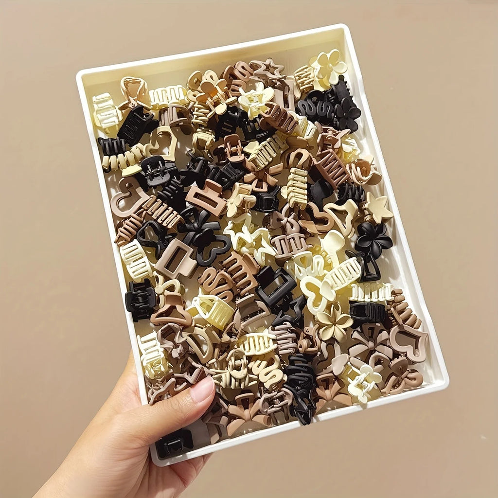 Beige Small Clips, Mixed Pack for Girls alternate view
