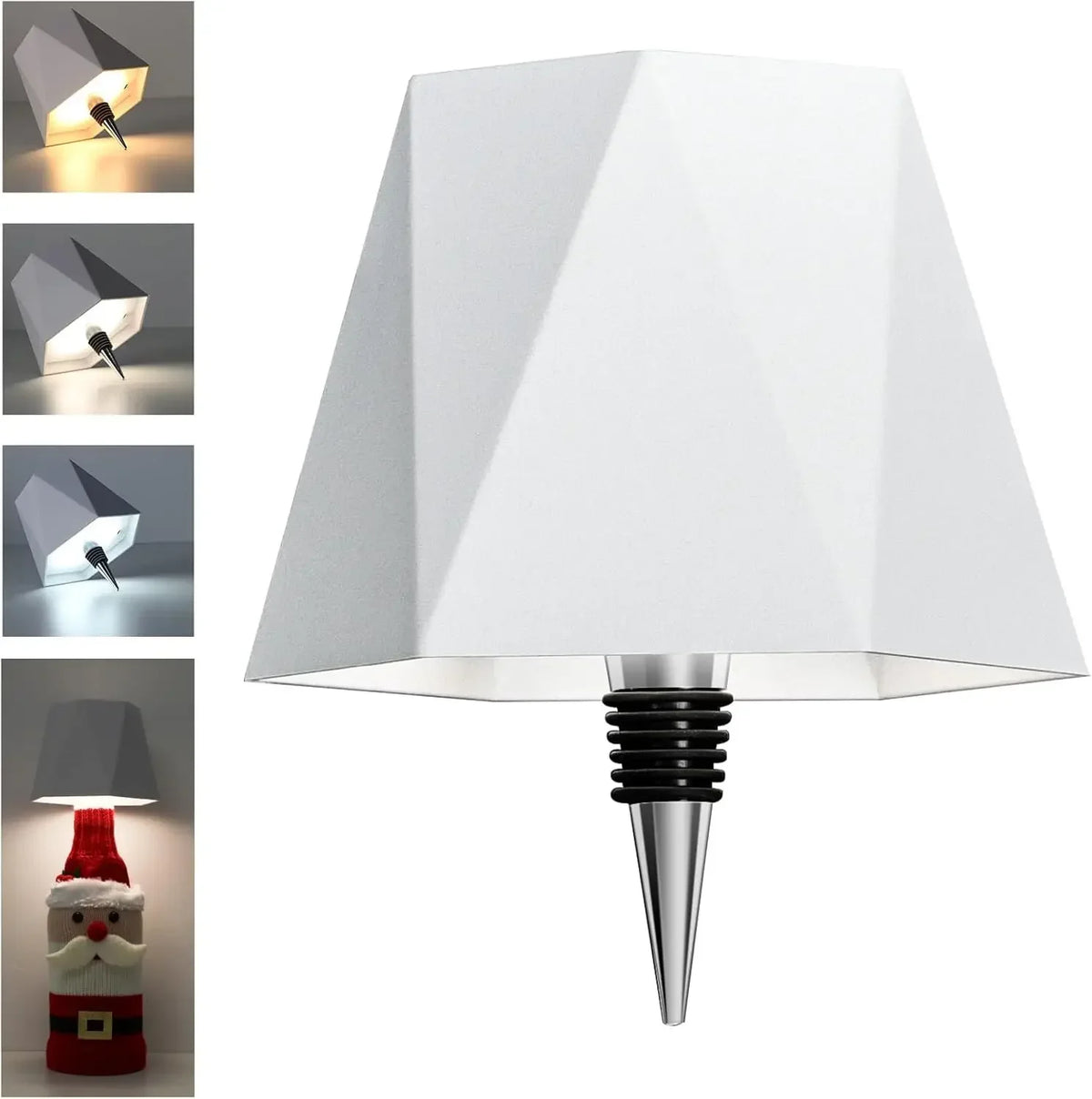 Lampe De Table En Forme De Bouteille Sans Fil, Commande Tactile, 3 Couleurs, Gradatio alternate view