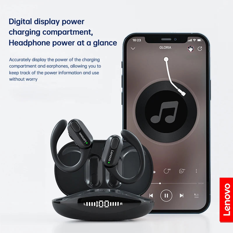 Original Lenovo XT80 Sports Wireless Earphones with Mics, LED Power Display,Hifi Ster alternate view