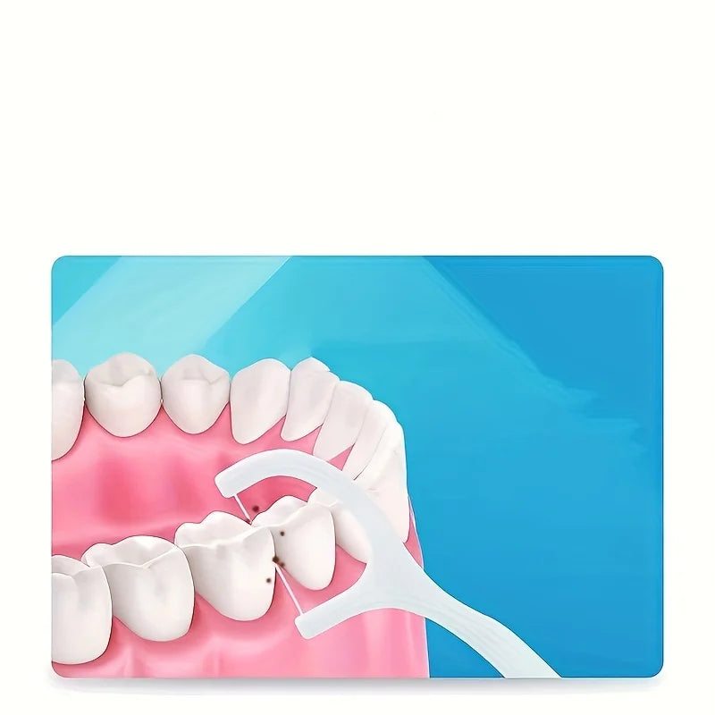 Disposable Dental Floss Picks 50pcs Plastic