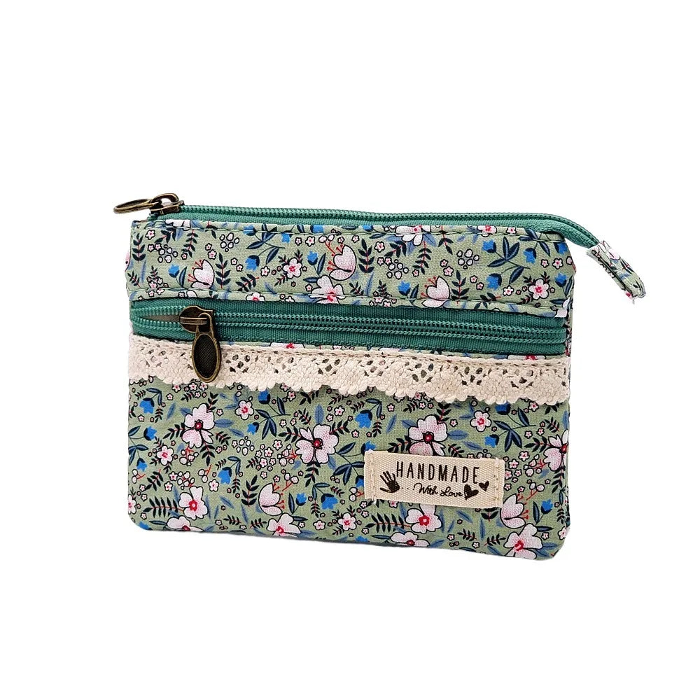 Cute Waterproof Coin Bag Short Zipper Simple Purse Multi-function Organizer