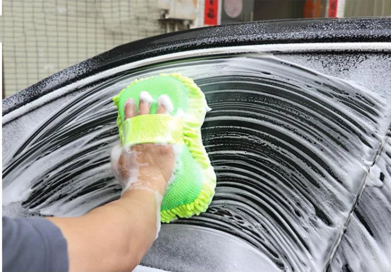 Microfiber Car Wash Gloves close-up view