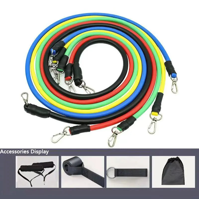 TPE Resistance Band Set with Door Anchor and Handles