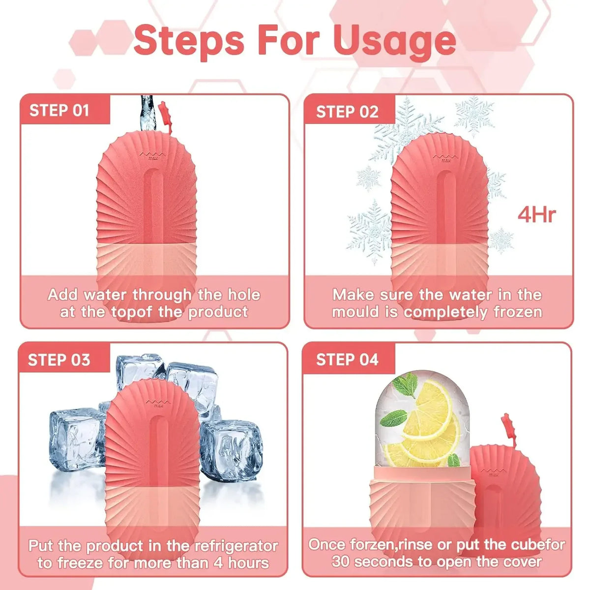 Ice Facial Roller Skin Care Beauty Lifting Contouring Tools Ice Cube Trays Ice Globe Bal detail view