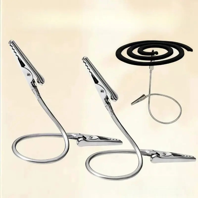 Double Headed Metal Clip Mosquito Incense Clips Bendable Crocodile Clip alternate view