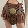 N Style Retro Circular Hollowed-Out Waist Cover With Dress 2024 New Summer Exaggerated Accessories European And N Style Belt Tre