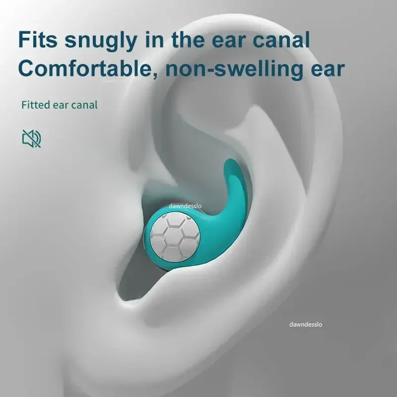 Silicone Noise Cancelling Earplugs Sleep Swimming Waterproof Three Layer Mute detail view