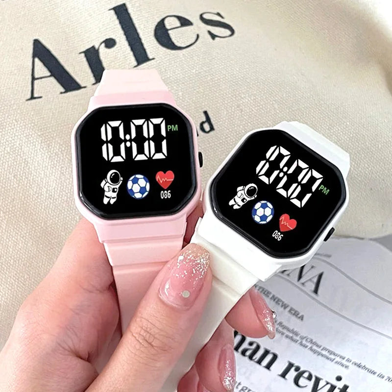 Kids Sport LED Digital Watch Silicone Strap Waterproof lifestyle view