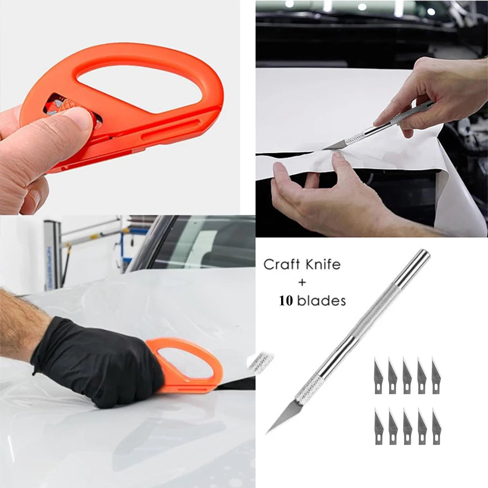 NeoWrap Vinyl Wrap Tools Car Window Tint Kit Glass Film Squeegee Plastic Scraper Bubble Removal Vinyl Application Tool 10-30pcs