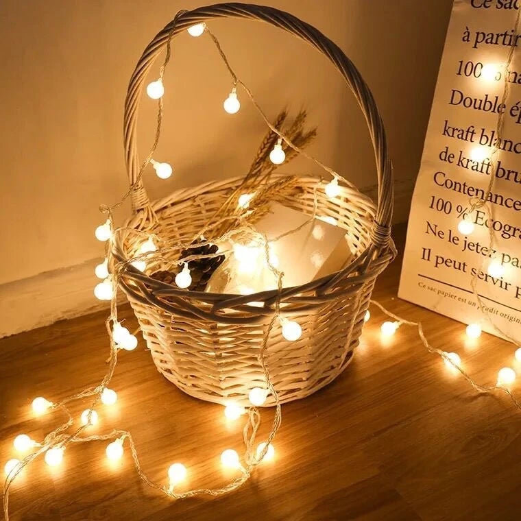 10M 80 LED String Lights Garland Ball Fairy Lights USB Battery alternate view
