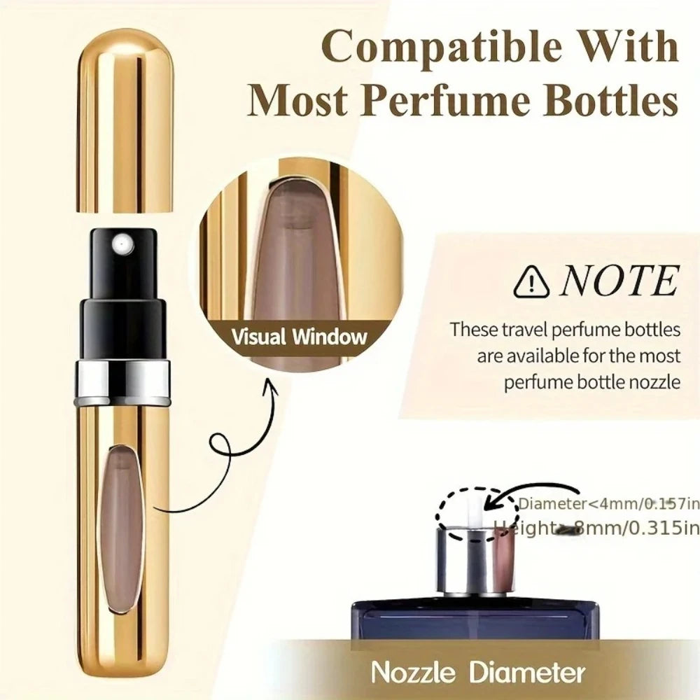 Refillable Perfume Atomizer 5ml Travel Spray Bottle
