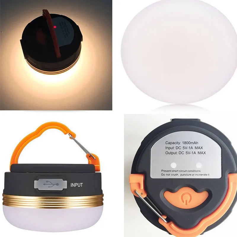 LED Lantern Portable Camping Light 3 Lighting Modes Camplights Hanging Outdoor Tent Home Emergency Lamp with Magnet