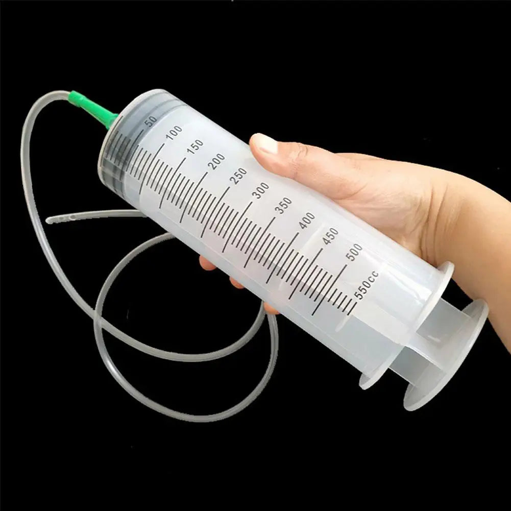 100/300/550ml Grote Capaciteitsspuiten Herbruikbare Naaldvat Oliepomp met 1m Slang voor Huisdieren V