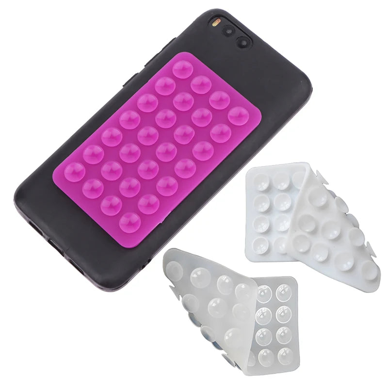Silicone Suction Pad Double Sided For Mobile Phone Fixture Suction Cup Backed Adhesive S detail view