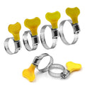 Adjustable Hand Twist Hose Clips 201 Stainless Steel 8-44mm