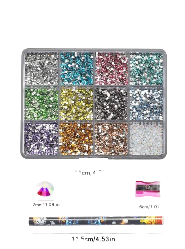 2mm Resin Nail Art Rhinestones For DIY Nails & Phone Case