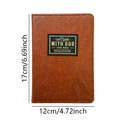 Brown Leather Notebook Journal, B5 Lined Diary