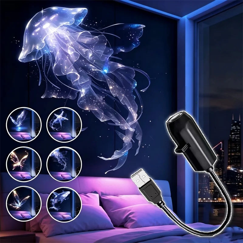 USB Starry Sky Projection Light Portable Galaxy Night Lamp for Bedroom Ceiling Romant lifestyle view