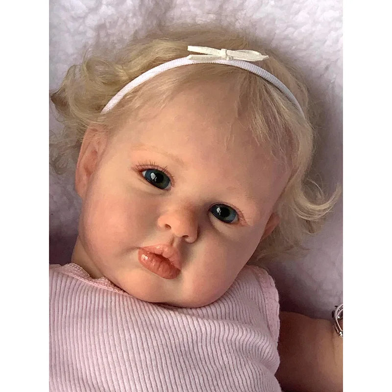 60CM Ellie Reborn Baby Doll Toddler Newborn Doll Princess Girl Lifelike Soft Touch 3D alternate view