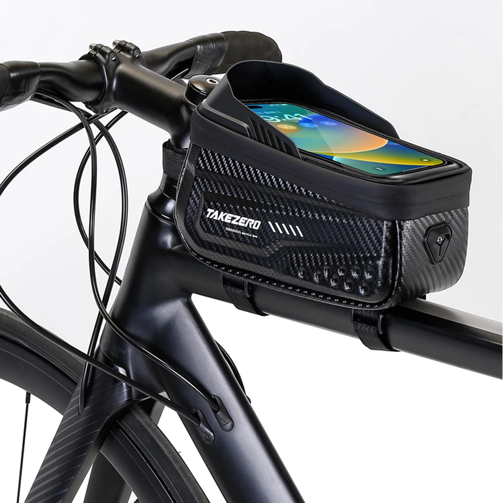 1L Bicycle Frame Bag Waterproof Touch Screen
