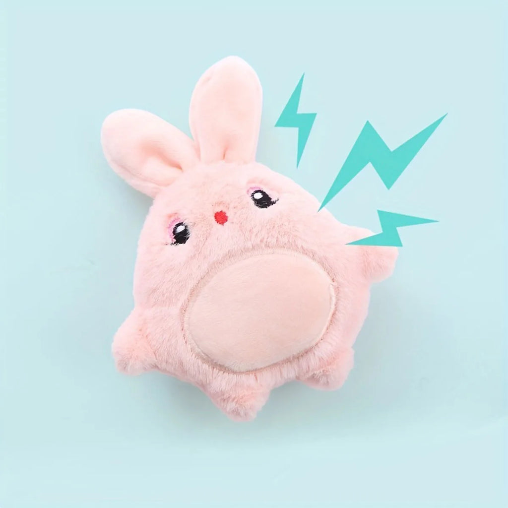 New Plush Doll Mouse Rabbit Cartoon Animal Cat Dog Double Pet Toy Soft Bite-Resistant Self-Exciting Cat Toy