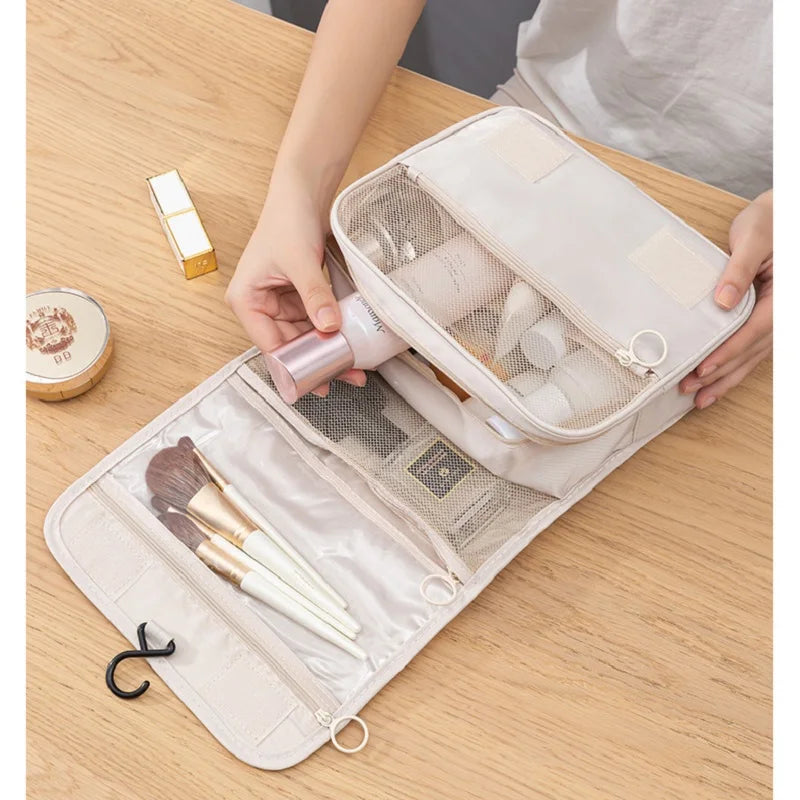 Travel Hanging Makeup Bag with Hook detail view