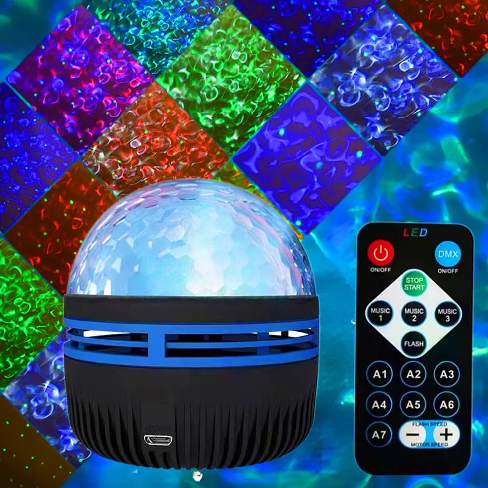 USB Galaxy Projector Night Light 5V Aurora Remote Control alternate view