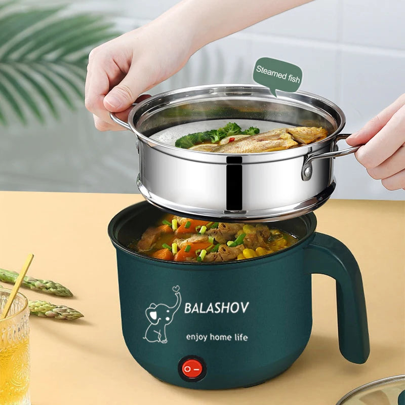 Mini Electric Cooker for 1-2 People Multifunction Non-Stick