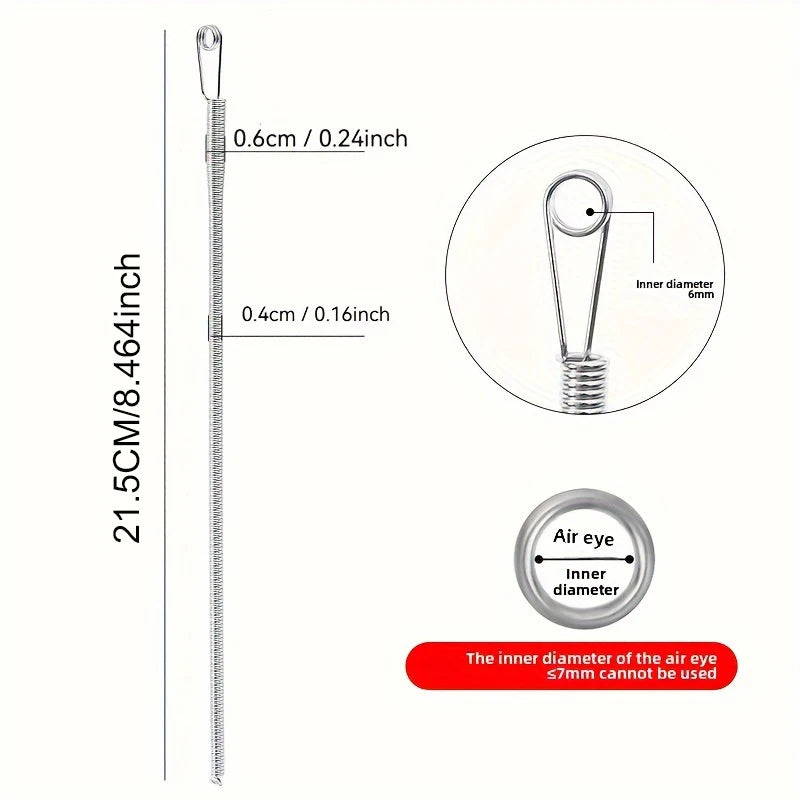 Bendable Spring Drawstring Threader Clip for Pants Hoodies