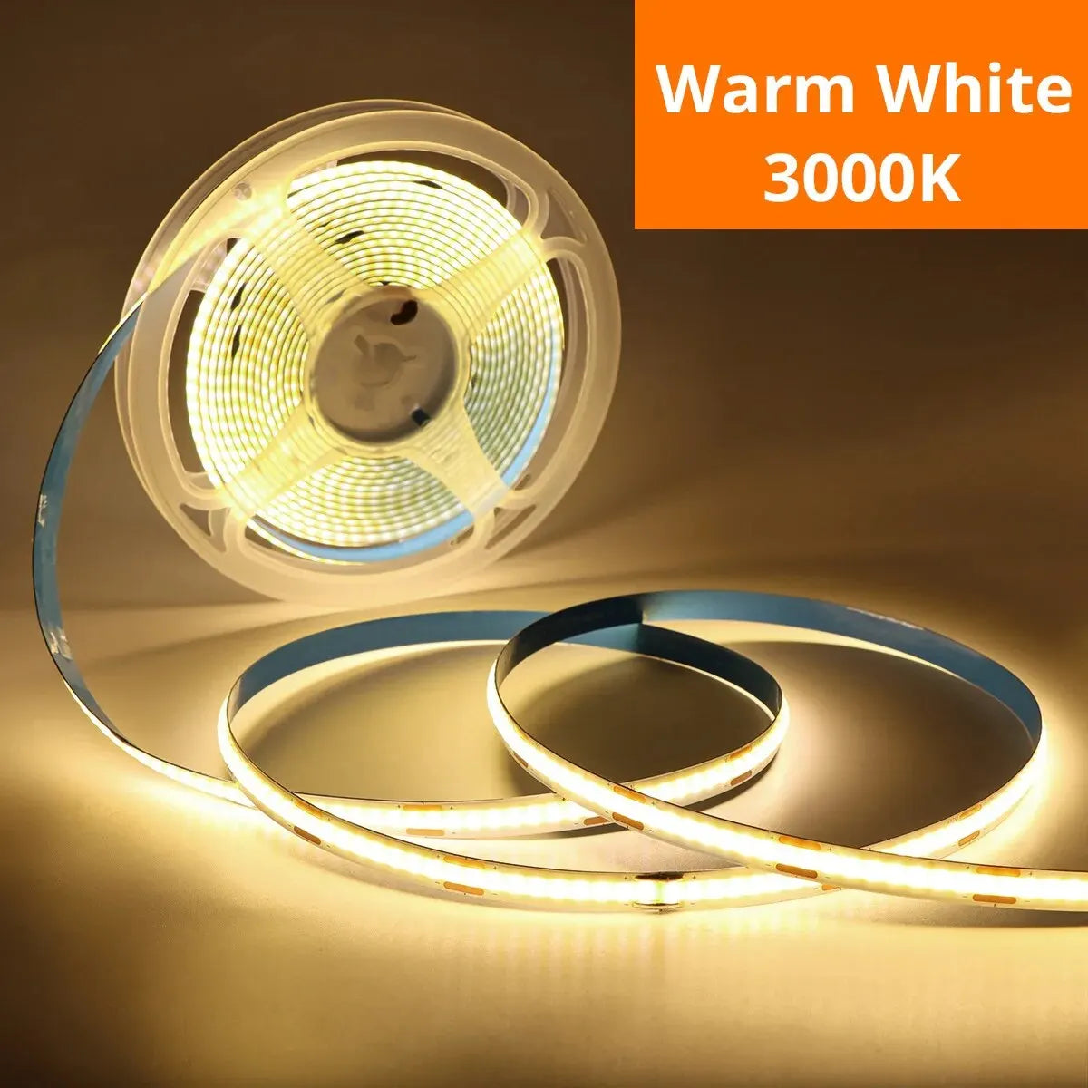 LED COB Light Strip Touch Dimmer Flexible Diode Tape 5V USB Linear Indoor Lighting Lam close-up view