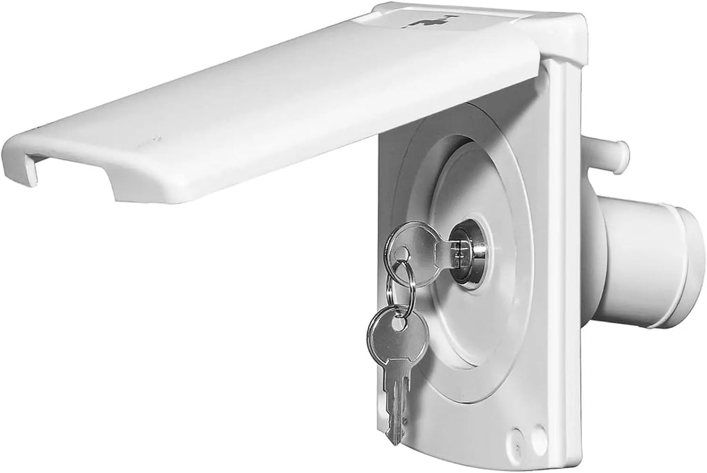 RV Water Inlet with Gravity Fill and Magnetic Cover