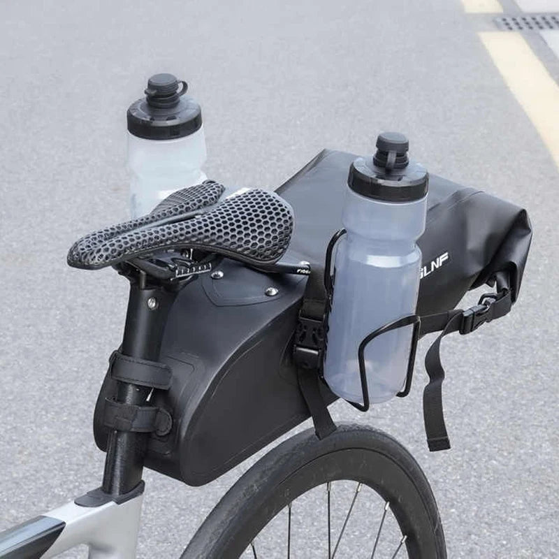 Bike Saddle Extension Mount Aluminum Alloy Water Bottle Cage Base Black