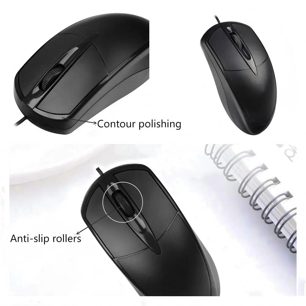 USB Wired Optical Computer Mouse for PC and Laptop detail view