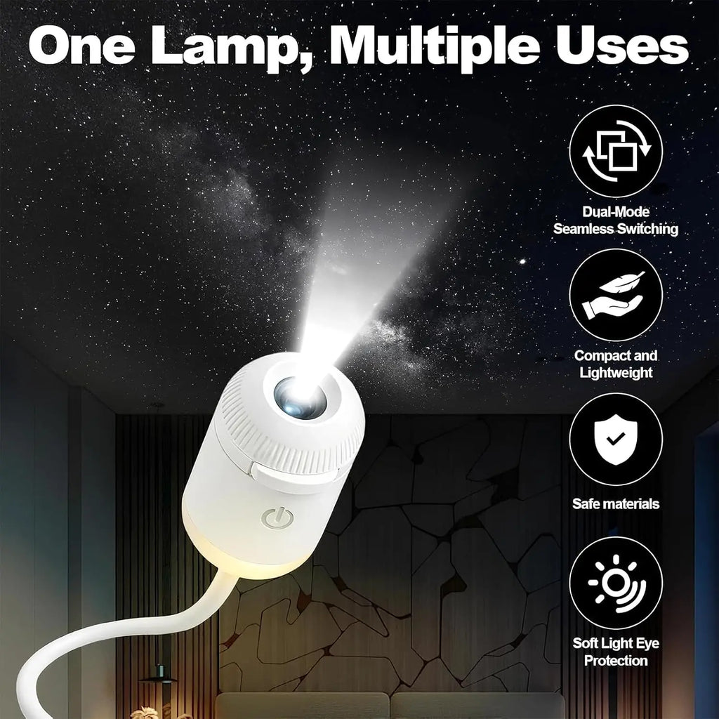 USB Starry Sky Projection Light Portable Galaxy Night Lamp for Bedroom Ceiling Romant lifestyle view