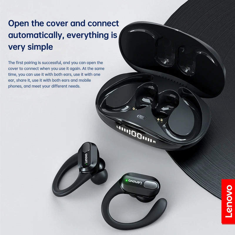 Original Lenovo XT80 Sports Wireless Earphones with Mics, LED Power Display,Hifi Stereo detail view